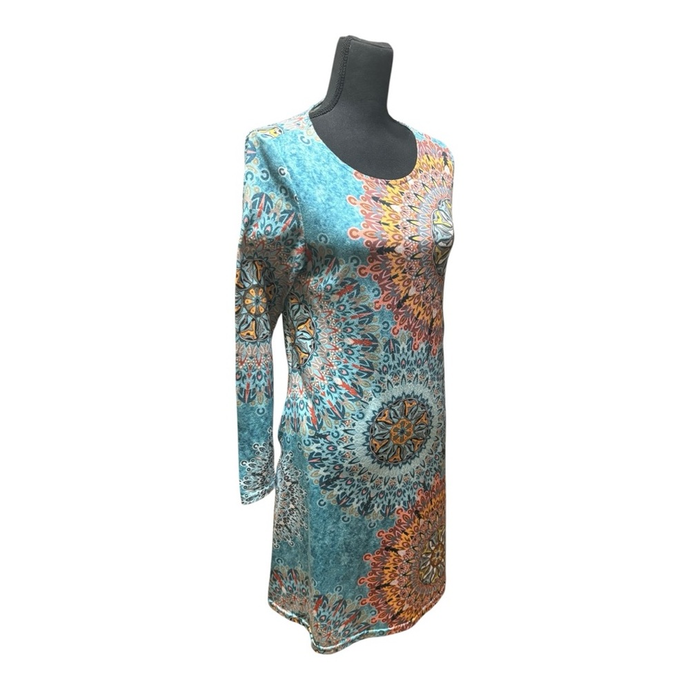 Multicolor Mandala Print Dress - Picture 3 of 6